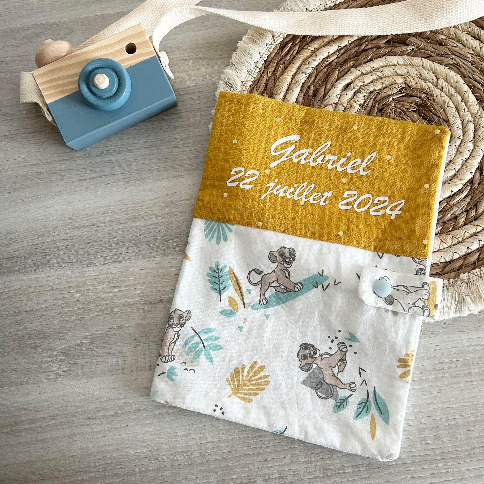 Carnet de Santé Gaze et Motif Personnalisé