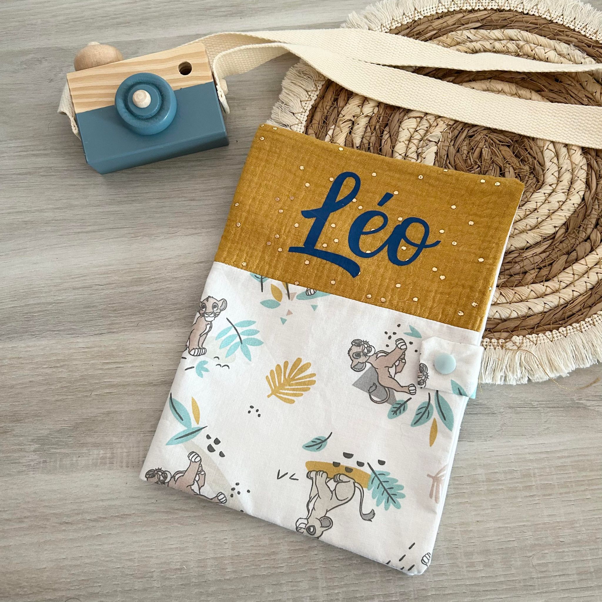 Carnet de Santé Gaze et Motif Personnalisé