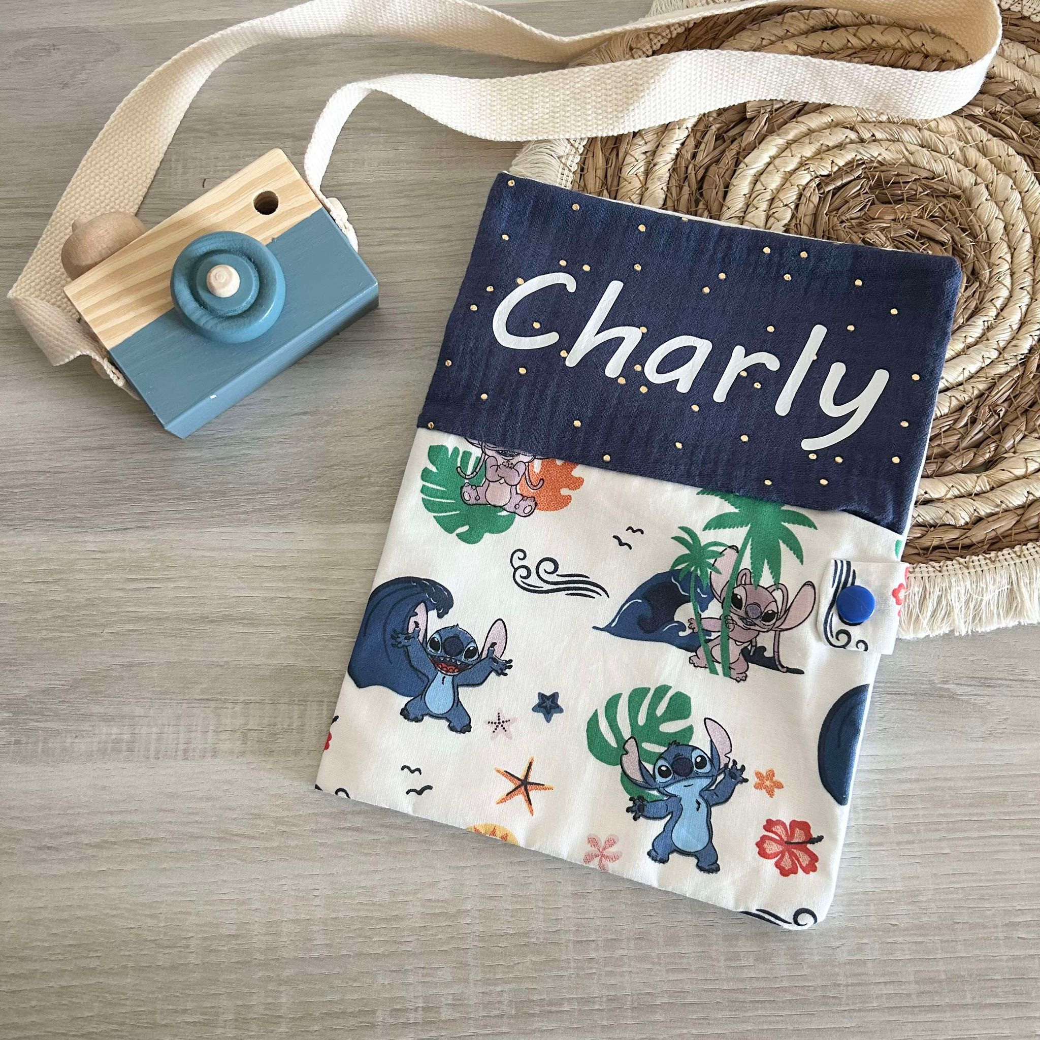 Carnet de Santé Gaze et Motif Personnalisé