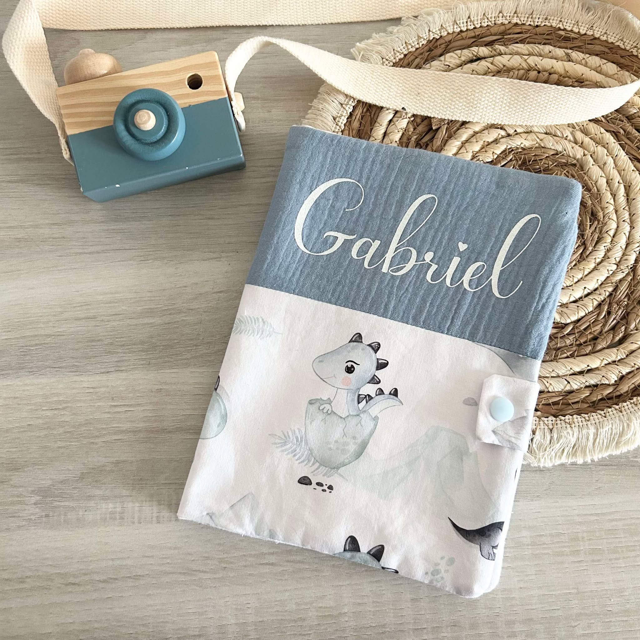 Carnet de Santé Gaze et Motif Personnalisé