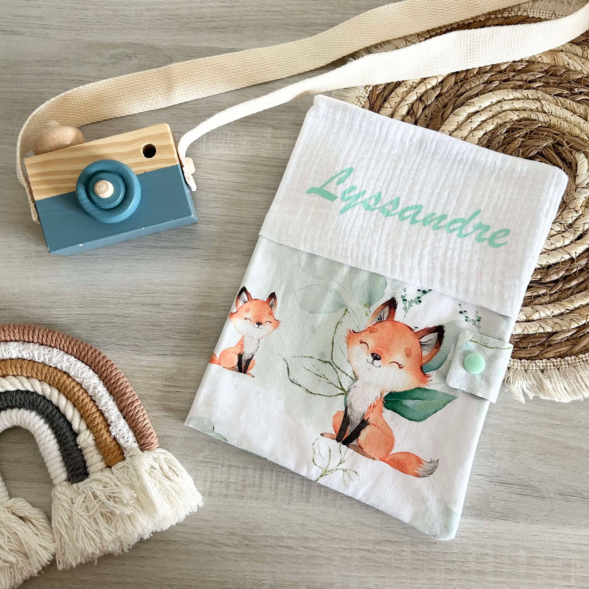 Carnet de Santé Gaze et Motif Personnalisé