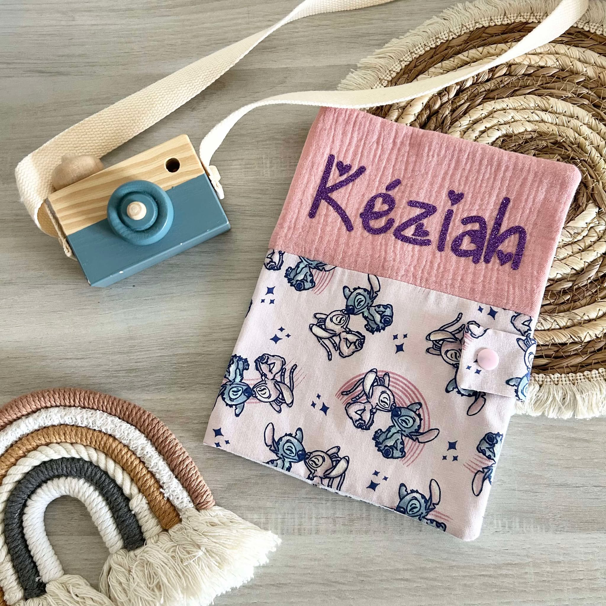 Carnet de Santé Gaze et Motif Personnalisé