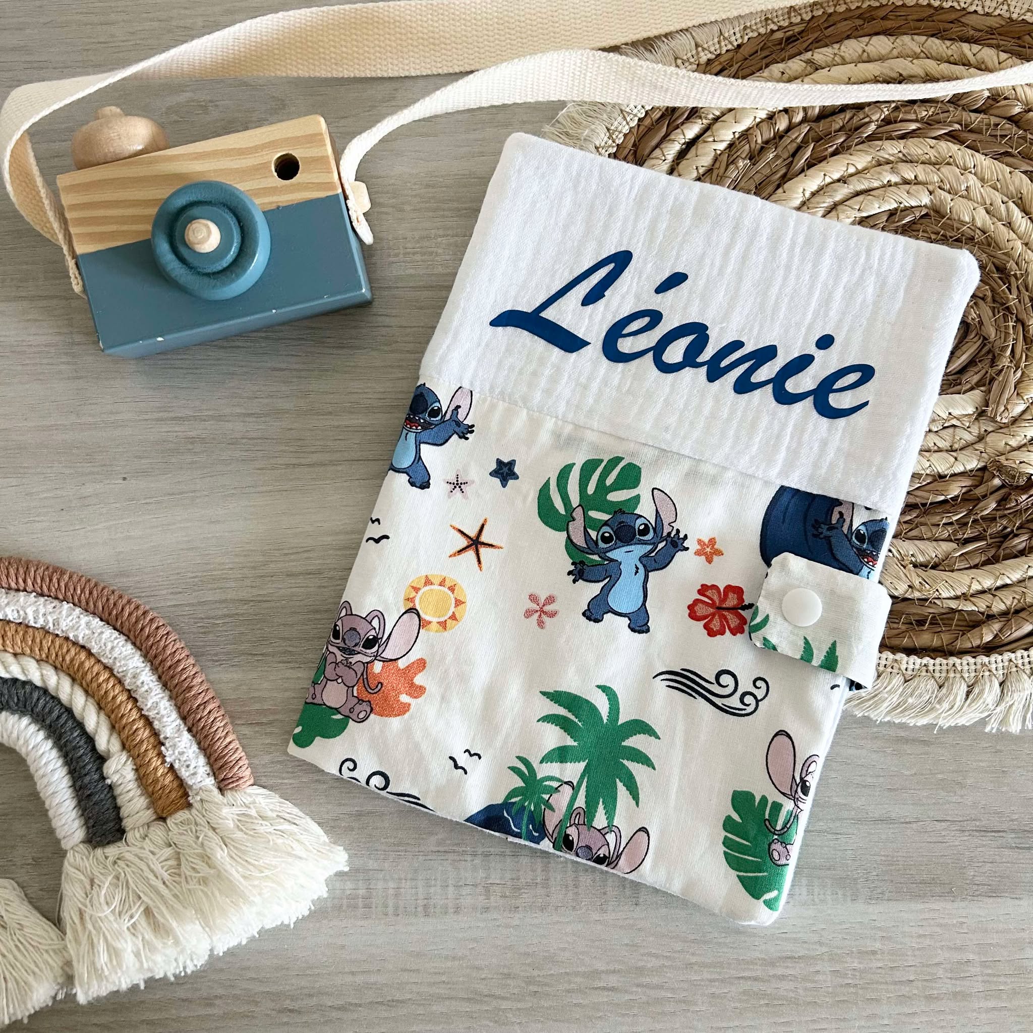 Carnet de Santé Gaze et Motif Personnalisé