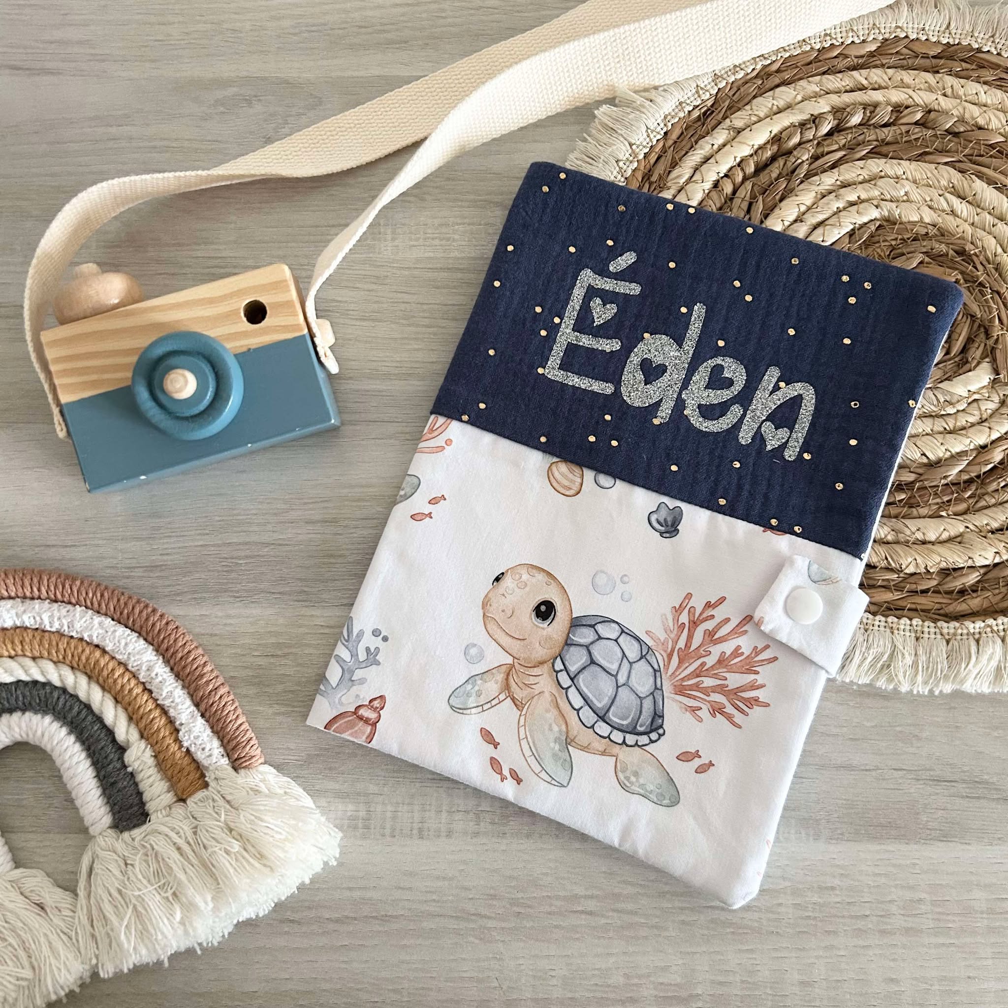 Carnet de Santé Gaze et Motif Personnalisé