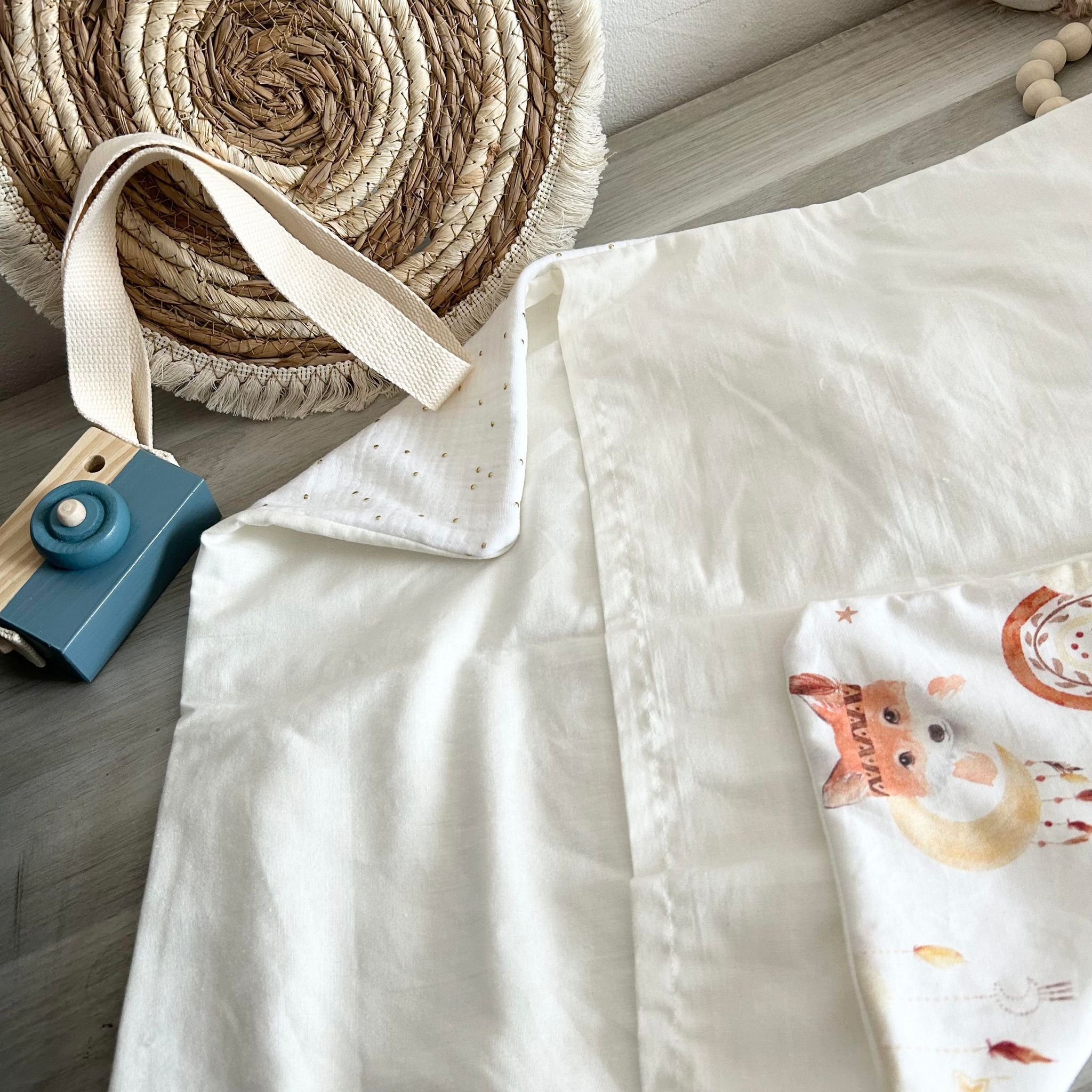 Housse de Coussin Minky et Motif Personnalisée