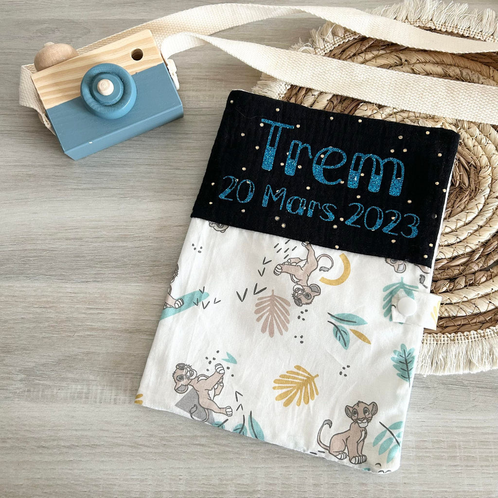Carnet de Santé Gaze et Motif Personnalisé