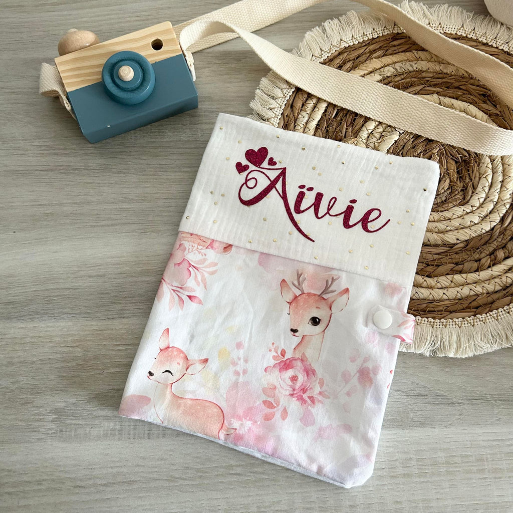 Carnet de Santé Gaze et Motif Personnalisé