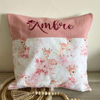 Housse de Coussin Gaze et Motif Personnalisée
