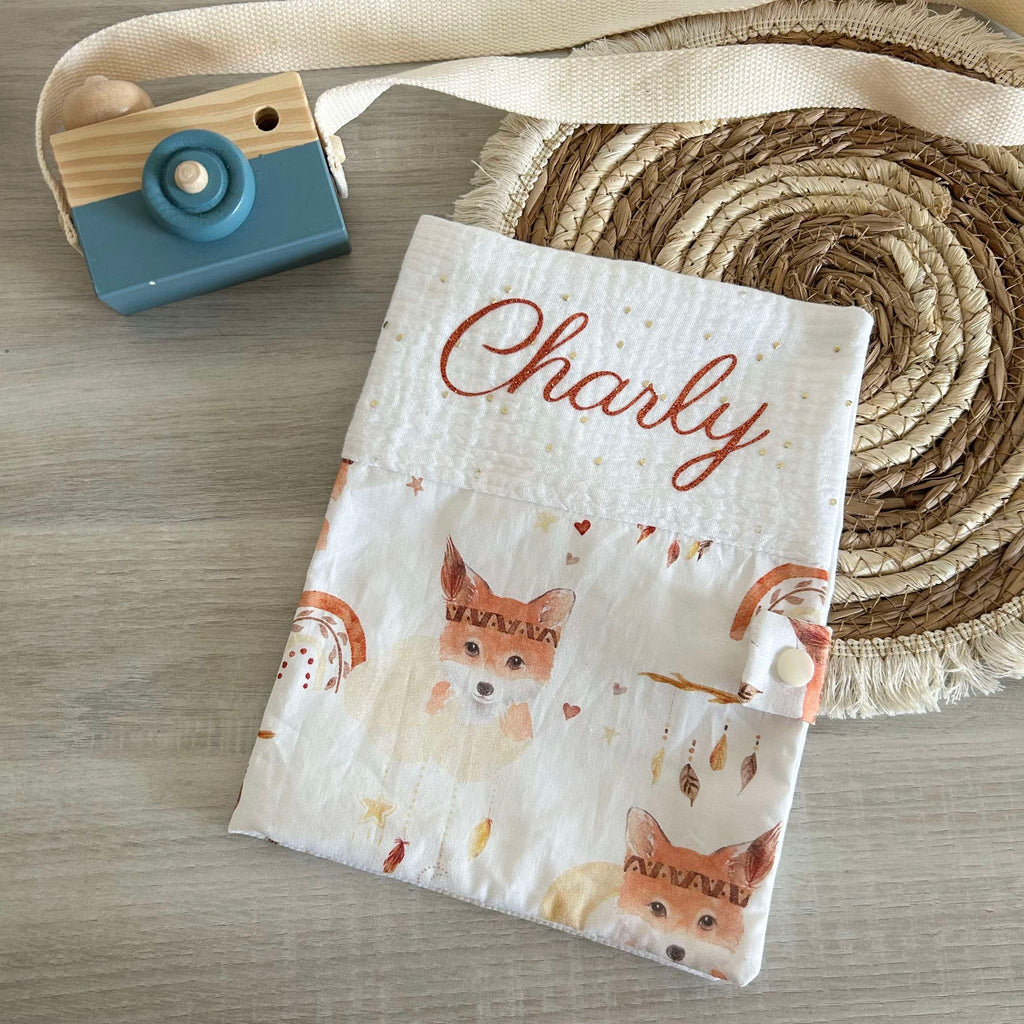 Carnet de Santé Gaze et Motif Personnalisé