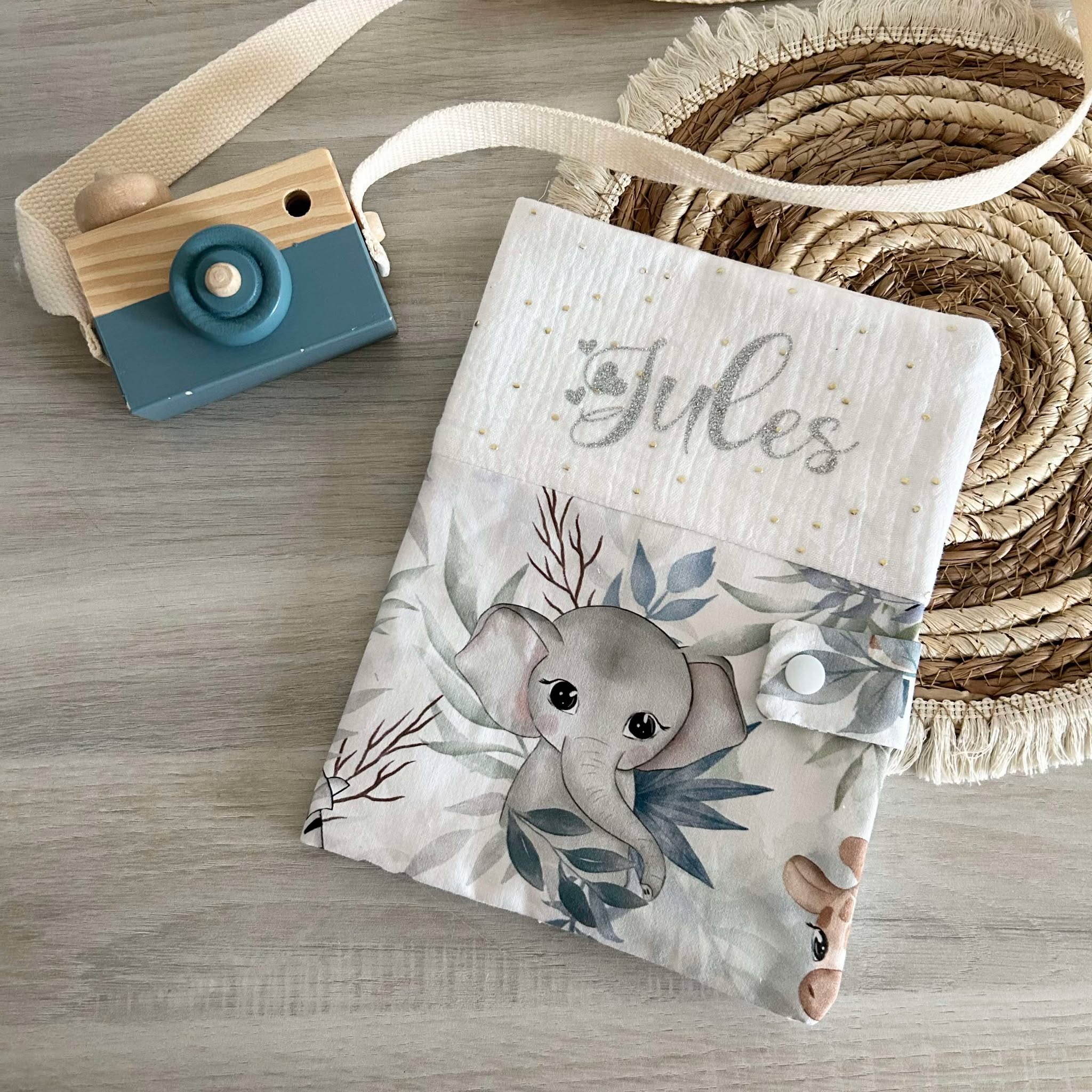 Carnet de Santé Gaze et Motif Personnalisé