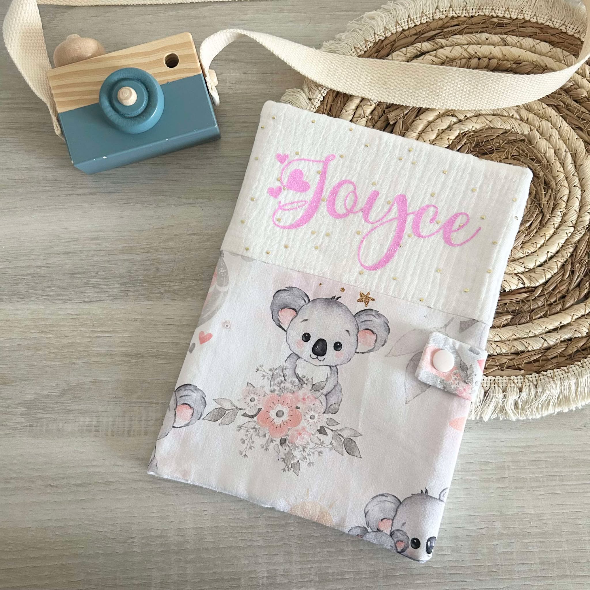 Carnet de Santé Gaze et Motif Personnalisé