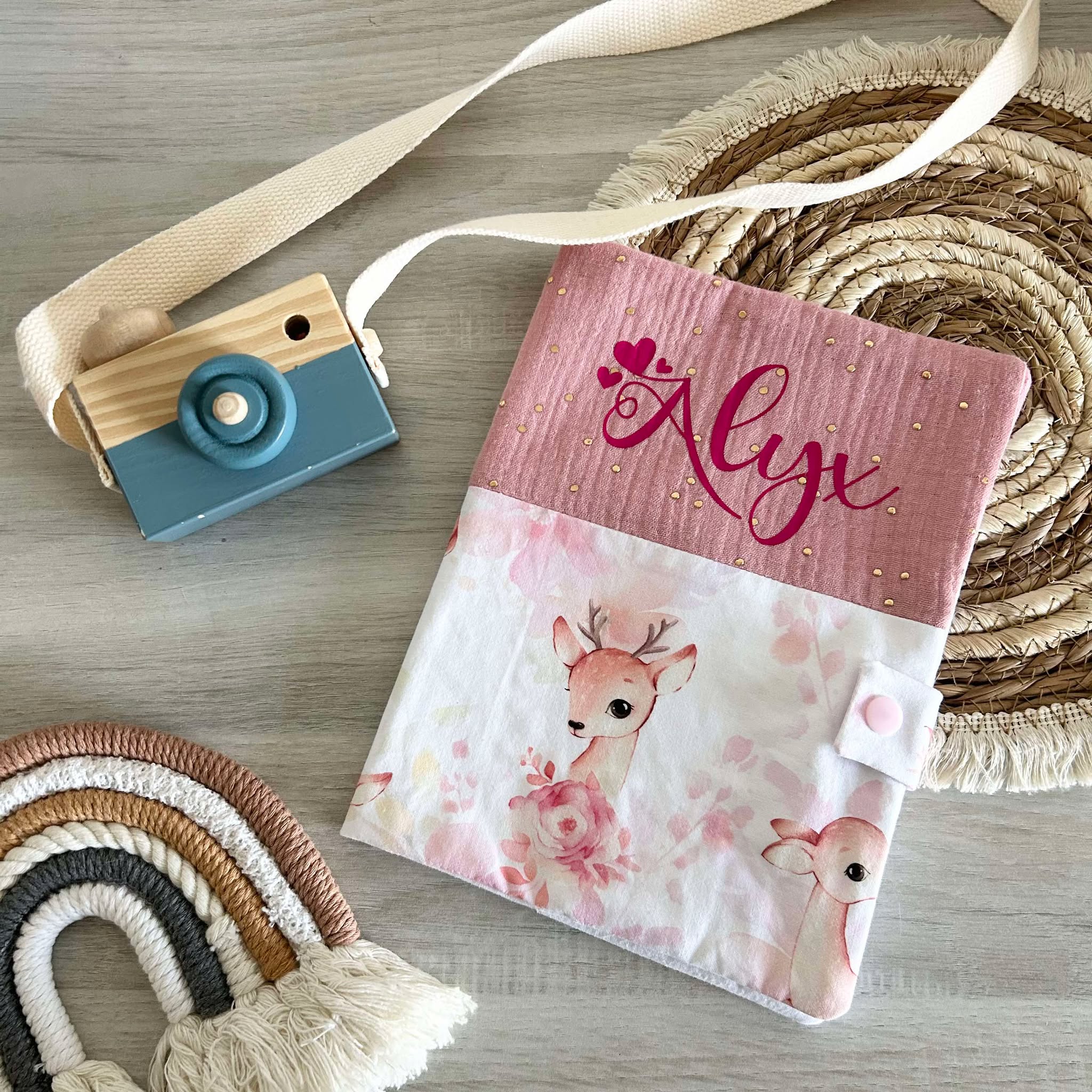 Carnet de Santé Gaze et Motif Personnalisé