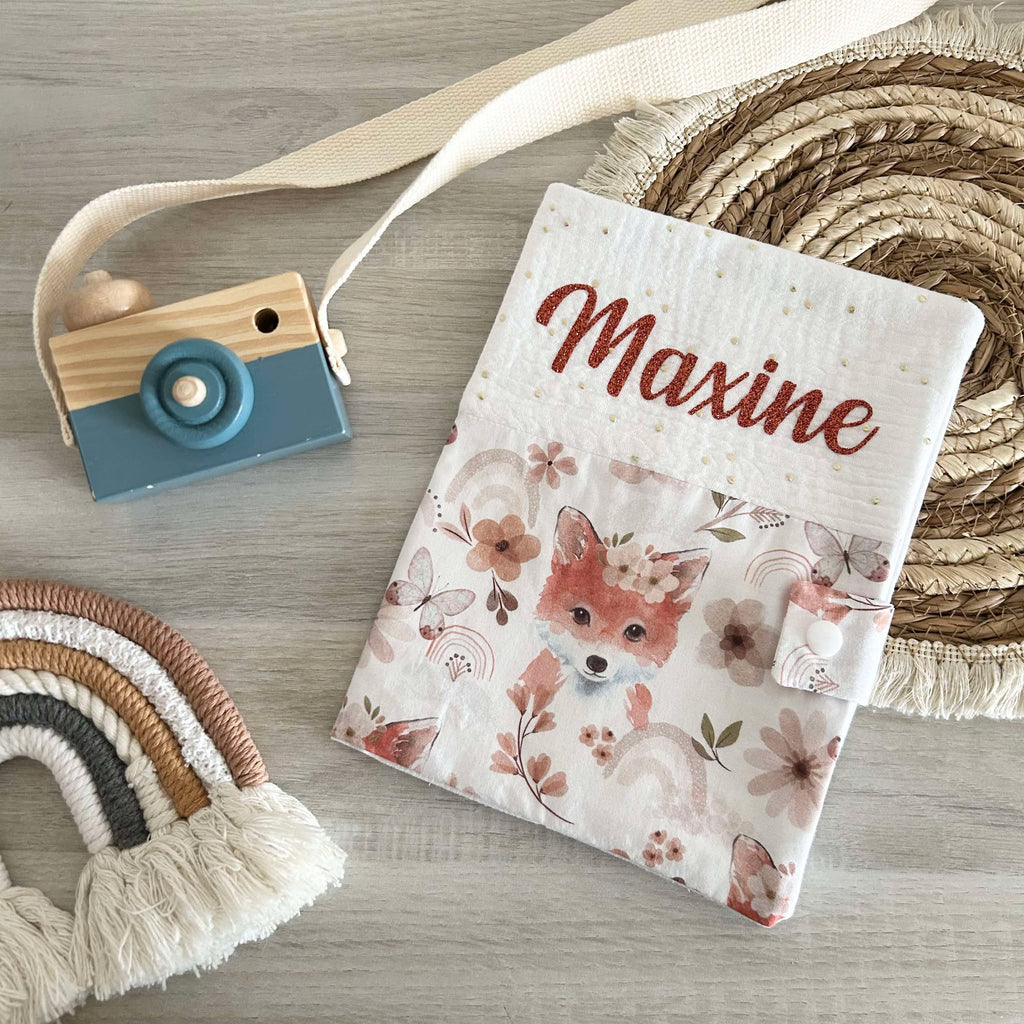 Carnet de Santé Gaze et Motif Personnalisé