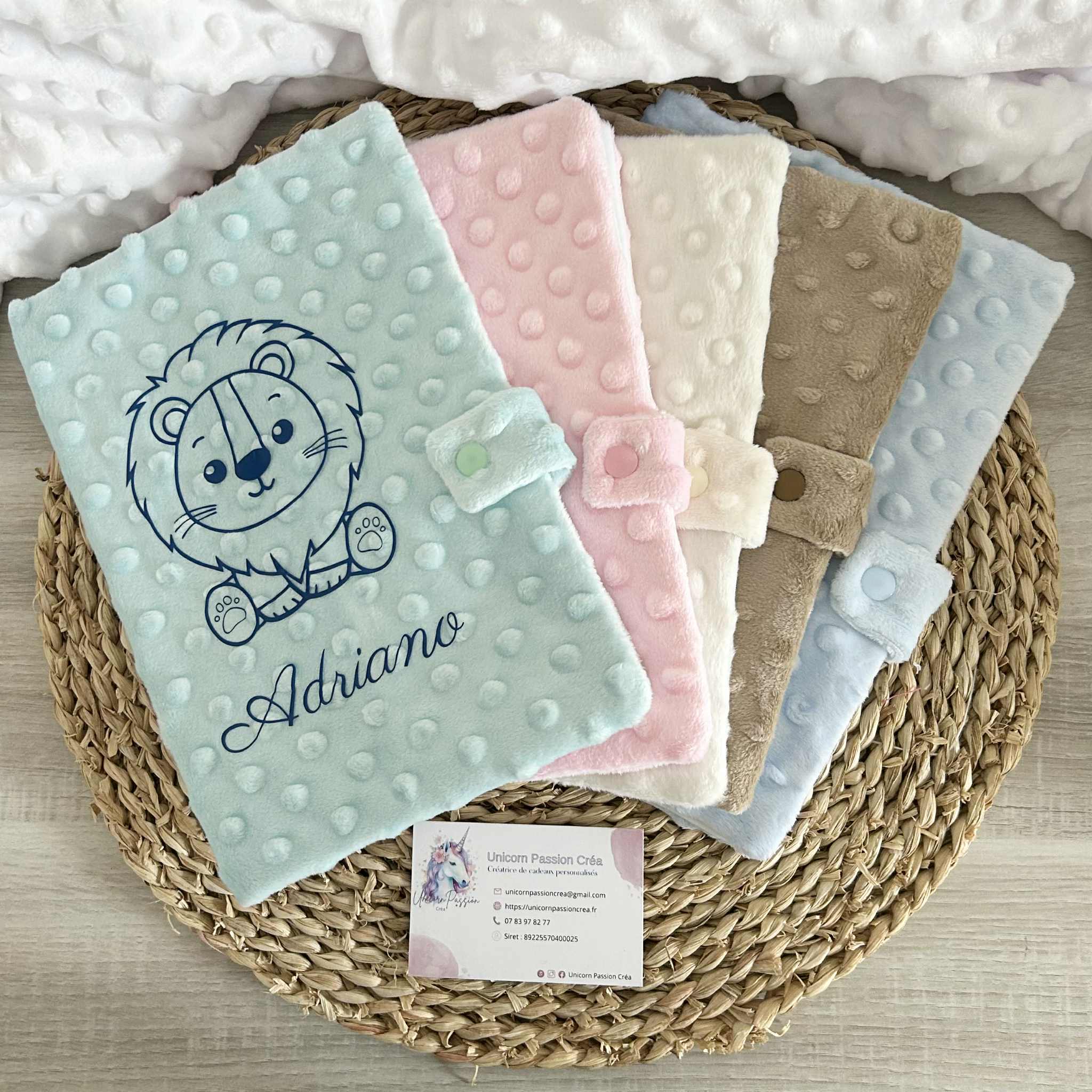 Personnalisez Votre Carnet de Santé en Minky (Plusieurs Modèles)